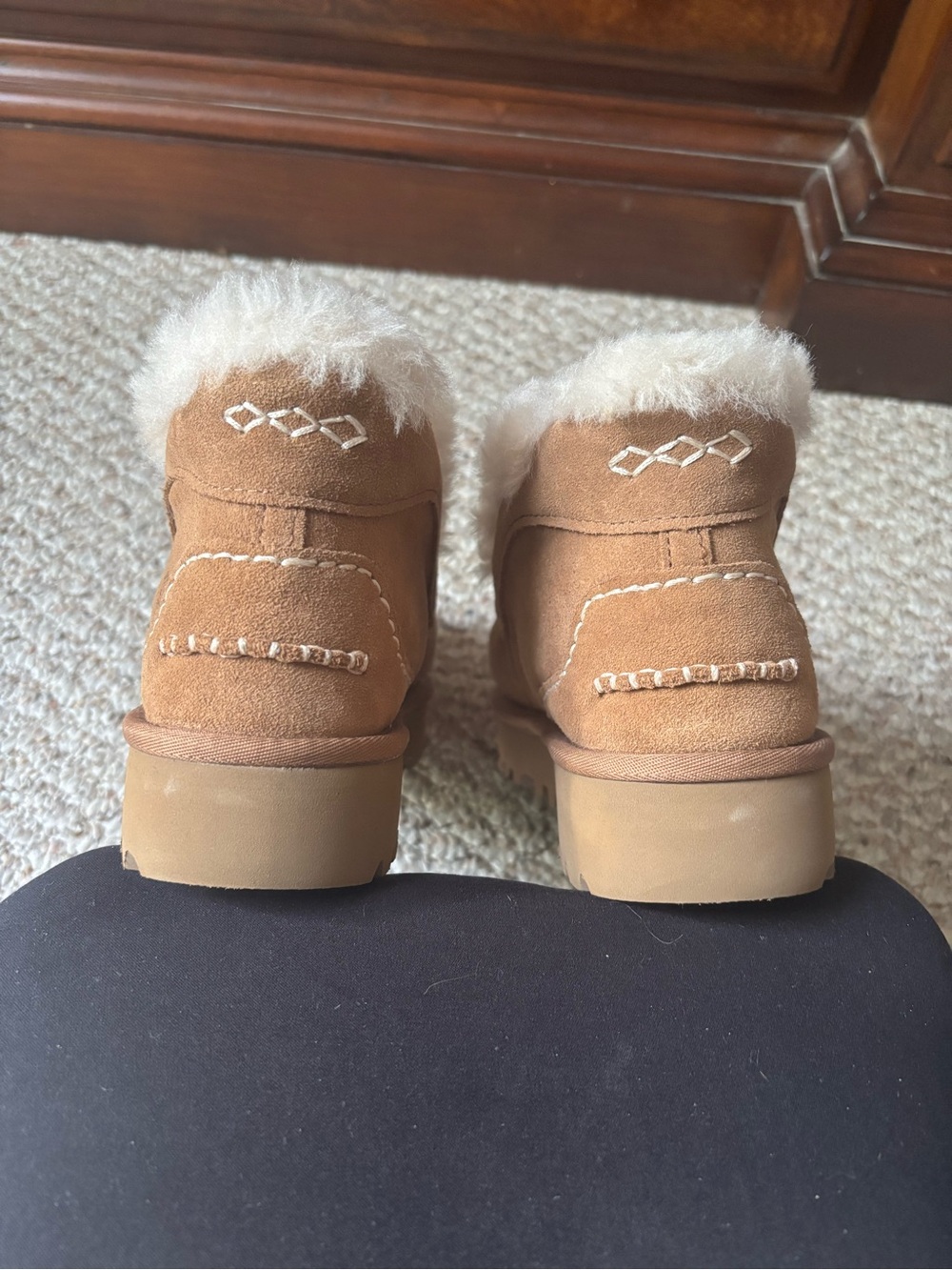 Ugg Chestnut Shearling-Lined Ansley Parc View 4